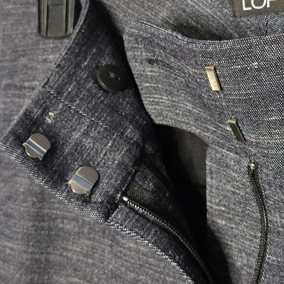 Ann Taylor Loft Marisa Stretch Pant Trousers, Cool Gray, 0 - Picture 5 of 6